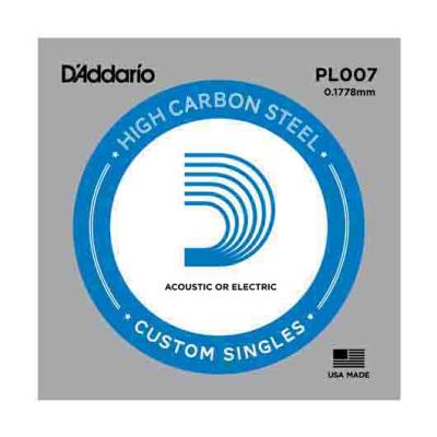 Daddario Pl007 Elektro Ve Akustik Tek Tel, E-(Mi), Hıgh Carbon St.