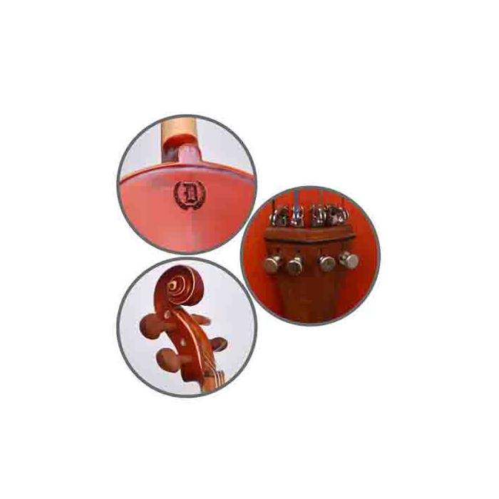 9-12 Yaş Dominguez Gül Keman 3/4 Mat Crgm  DVR34CRGM