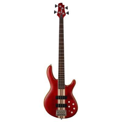 Cort A4PLUS FMMH OPBC Bas Gitar 4 Telli Open Pore Black Cherry