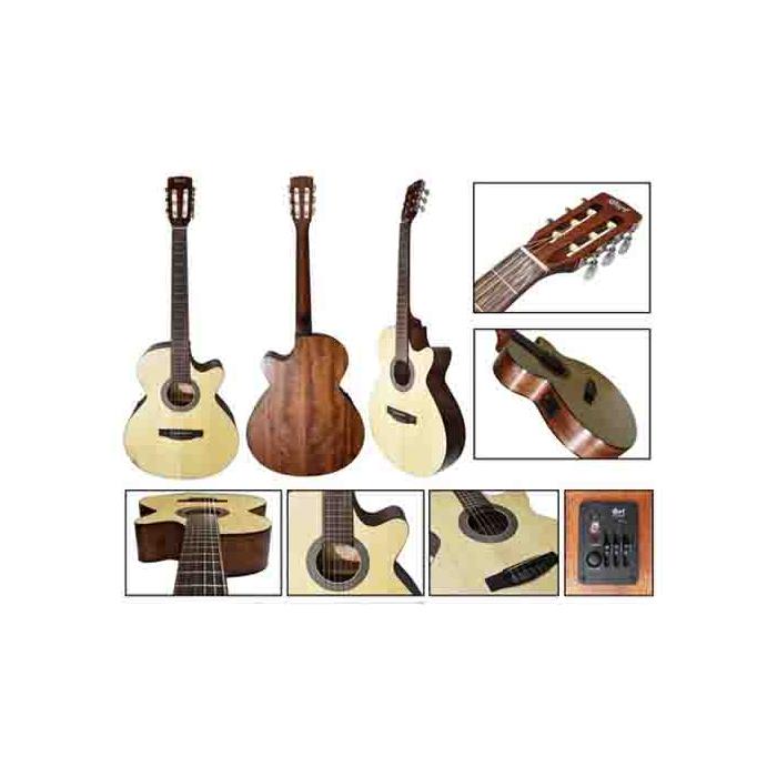 Cort CEC1 OPW Elektro Klasik Gitar