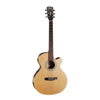 Cort SFX-MELHOP Solak Elektro Akustik Gitar, Open Pore, İnce Kasa