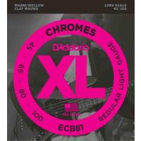Daddario ECB81 Bas Gitar Tel Seti, Chromes, Regular Lıght Gauge (