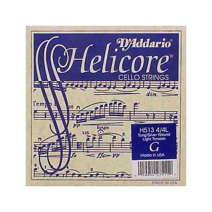 Daddario H513 Cello Tek Tel, Helıcore, G-Sol, Long Scale, Medıum