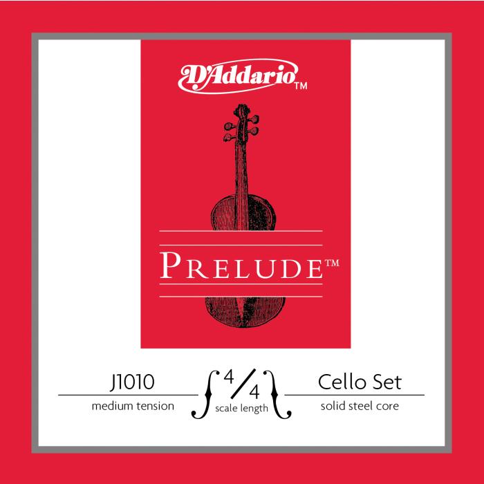Daddario J101044M-B10 Cello Tel Seti, Prelude, 10 Setlik Paket, 4/4 Scal