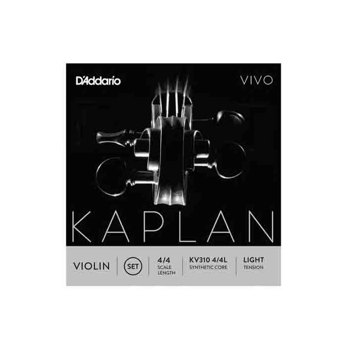Daddario KV310L Keman Tel Seti, Kaplan Vıvo, 4/4 Scale, Lıght Tens