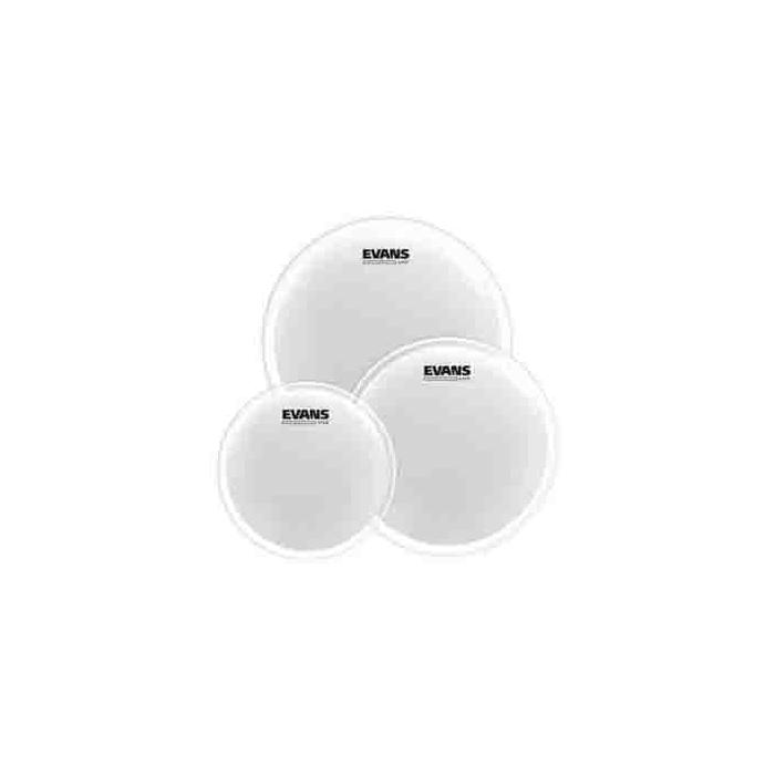 Evans ETP-UV2-S Deri Seti 12+13+16 Uv2 Tom Kumlu Beyaz Standartkit