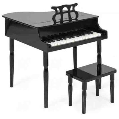 2-3 Yaş Çocuk İçin Ahşap Piyano Bp30Bk Nota Sehpası Ve Tabure Hediyeli.