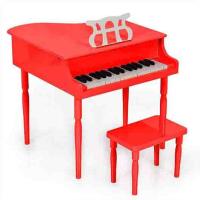 2-3 Yaş Çocuk İçin Ahşap Piyano Bp30Rd Nota Sehpası Ve Tabure Hediyeli.