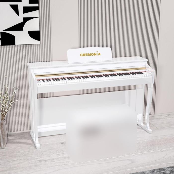 Cremonia 58808 WH Dijital Piyano, Siyah, 88 Tuş