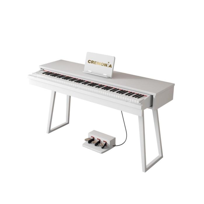 Cremonia 58819 WH Dijital Piyano, Beyaz, 88 Tuş