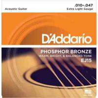 Daddario Ej15 Akustik Gitar Tel Seti, Phosphor-Bronze, Extra Lıg.