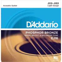 Daddario Ej16 Akustik Gitar Tel Seti, Phosphor-Bronze, Lıght Gau.