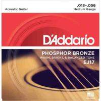 Daddario Ej17 Akustik Gitar Tel Seti, Phosphor-Bronze, Medıum Ga.