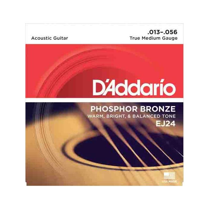 Daddario Ej24 Akustik Gitar Tel Seti, Phosphor-Bronze, True Medı.