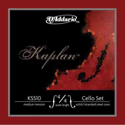 Daddario Ks510 4/4M Cello Tel Seti, Kaplan, 4/4 Scale, Medıum Tensıon,.