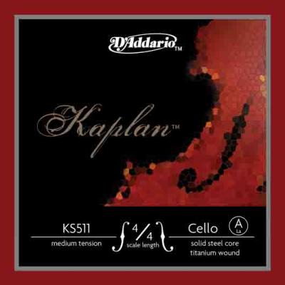 Daddario Ks511 Cello Tek Tel, Kaplan, 4/4 Scale, Medıum Tensıon, .