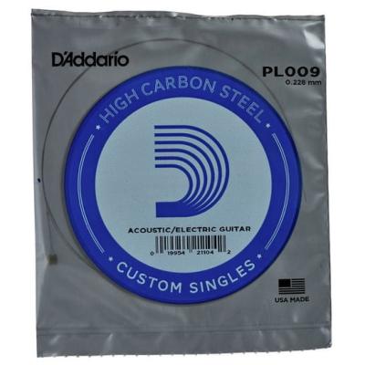 Daddario Pl009 Elektro Ve Akustik Tek Tel, E-(Mi), Hıgh Carbon St.