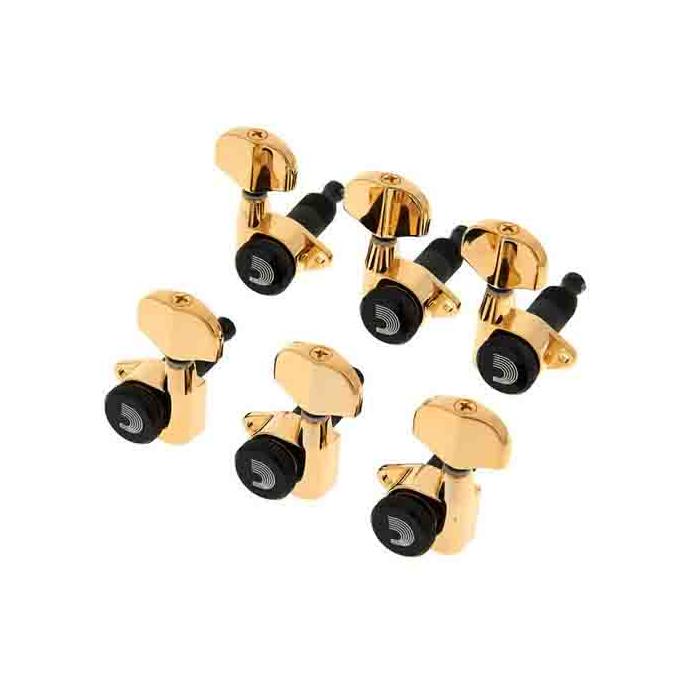 Planetwaves PWAT333L Elektro Gitar Kulağı 3+3-Gold 6 Adset Machınehead