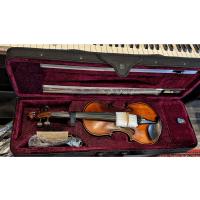 Vivaldi VL-904A Solid (Ağaç ) Keman 4/4. (Abanoz Burgu, Klavye ve çenelik) Yastık ve Susturucu Hediyeli