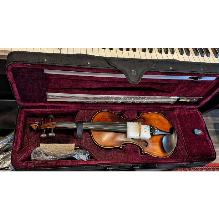 Vivaldi VL-904A Solid (Ağaç ) Keman 4/4. (Abanoz Burgu, Klavye ve çenelik) Yastık ve Susturucu Hediyeli